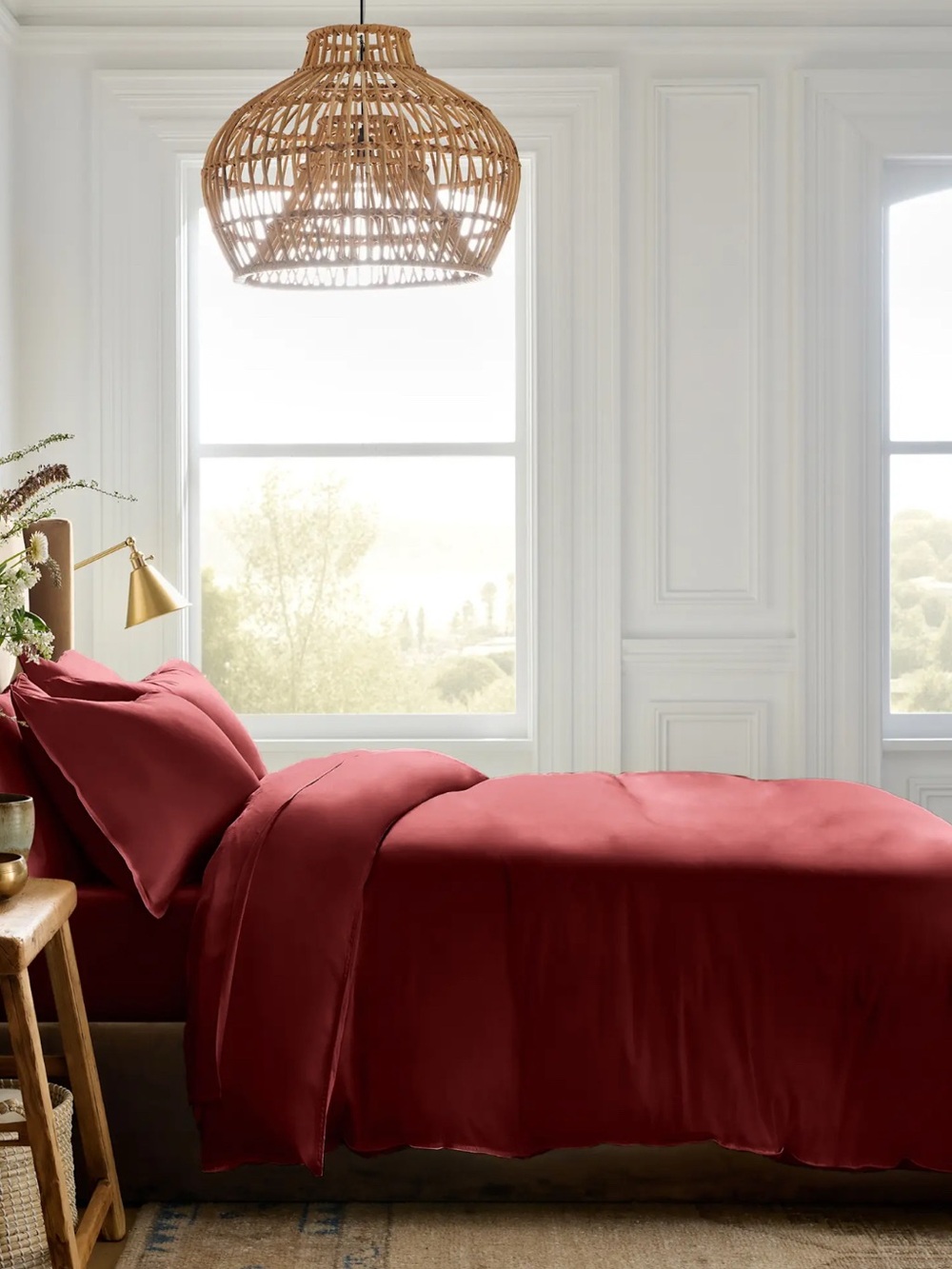 GlucksteinHome Davenport Collection Queen Size Duvet Cover and two Pillow  Shams